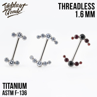 Штанга для груди CZ Безрезьбовая Implant Grade 1.6 мм титан