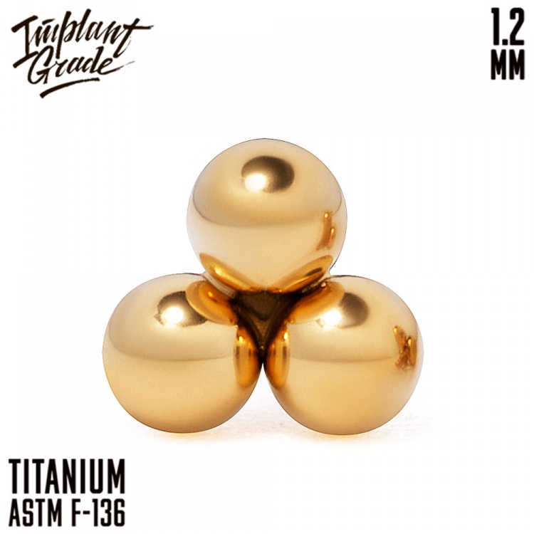 Накрутка Trinity Gold Implant Grade 1.2 мм титан+PVD