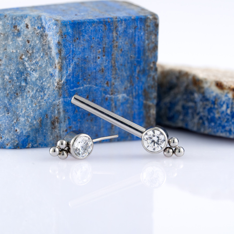 Штанга для груди Nancy Безрезьбовая Implant Grade 1.6 мм титан