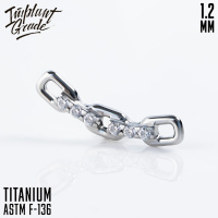 Накрутка Chain Curved Implant Grade 1.2 мм титан 