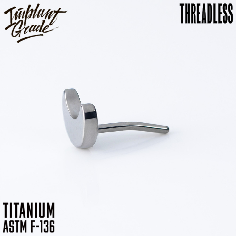 Топ Half moon Безрезьбовой Implant Grade титан