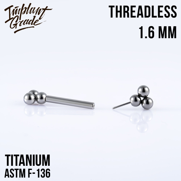 Штанга для груди Trinity Безрезьбовая Implant Grade 1.6 мм титан