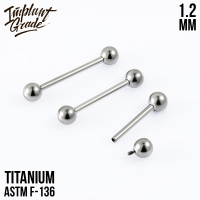 Штанга Implant Grade 1.2 мм шар 4 мм титан  