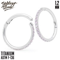 Кольцо-кликер Twilight Pink Implant Grade 1.2 мм титан