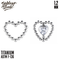 Накрутка Bead Heart Implant Grade 1.2 мм титан