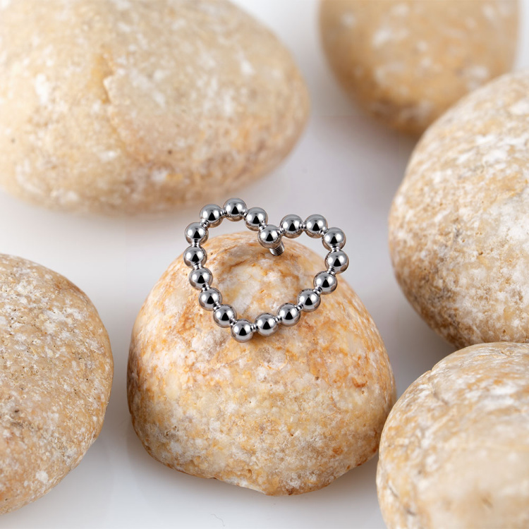 Накрутка Bead Heart Implant Grade 1.2 мм титан