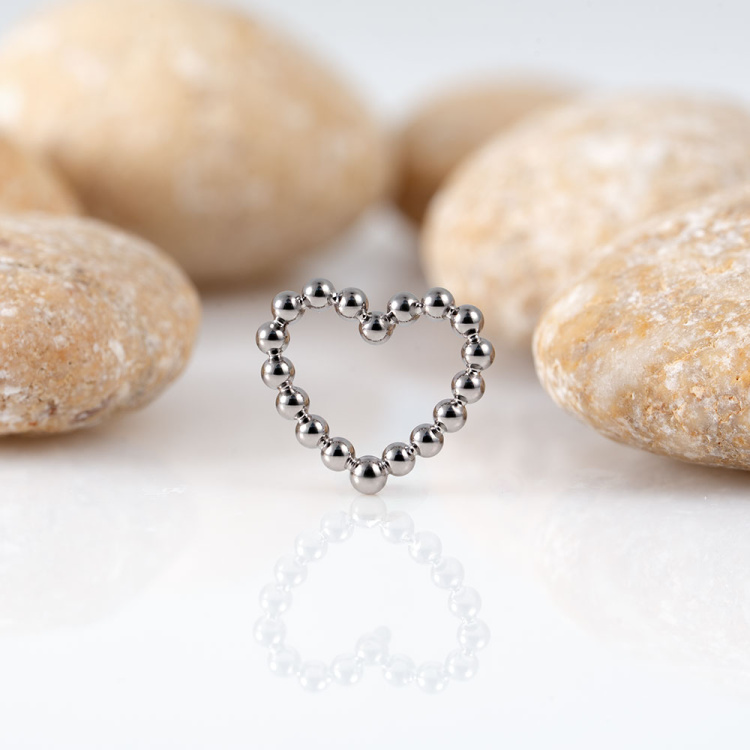 Накрутка Bead Heart Implant Grade 1.2 мм титан