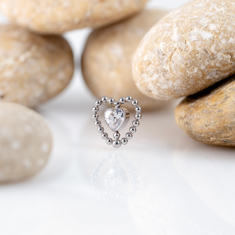 Накрутка Bead Heart Implant Grade 1.2 мм титан