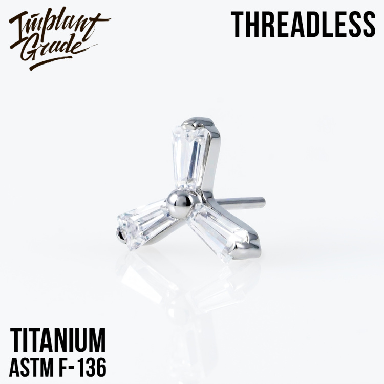 Топ Trefoil Безрезьбовой Implant Grade титан