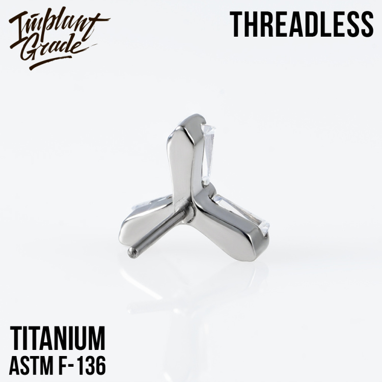 Топ Trefoil Безрезьбовой Implant Grade титан