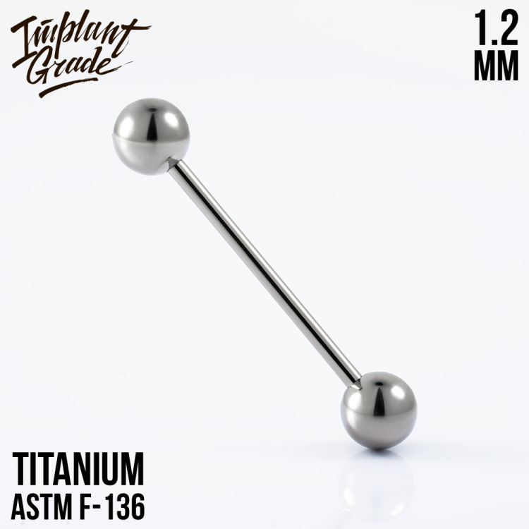Штанга Implant Grade 1.2 мм  шар 5 мм титан  