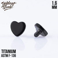 Накрутка Heart Implant Grade 1.6 мм титан