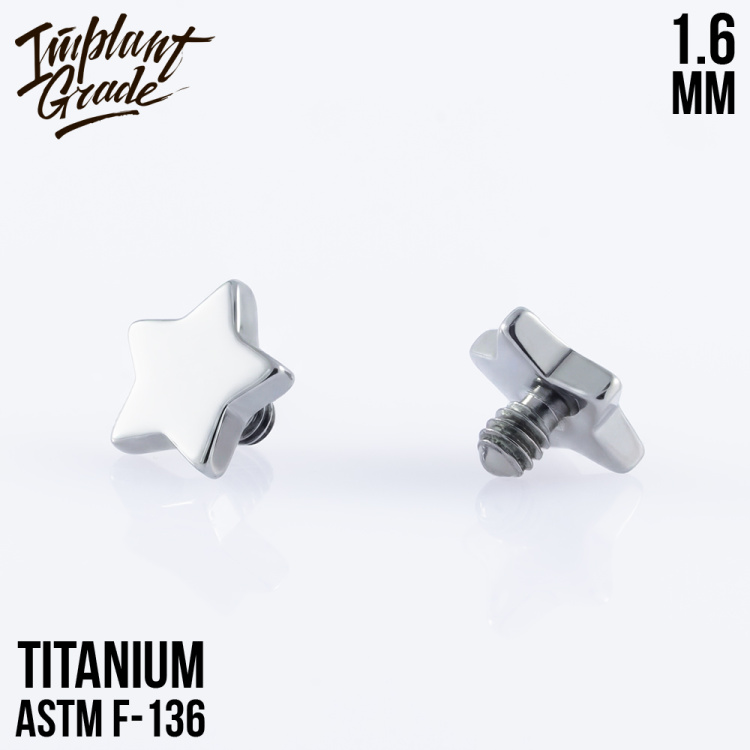 Накрутка Star Implant Grade 1.6 мм титан