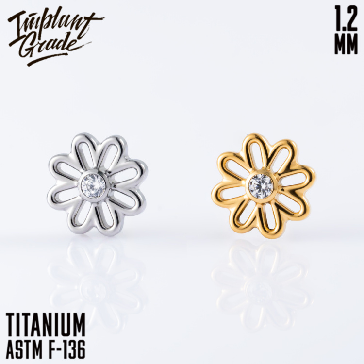 Накрутка Open Flower Implant Grade 1.2 мм титан