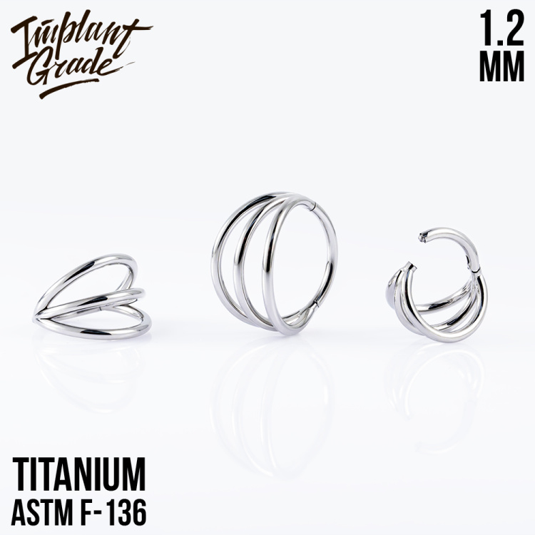Кольцо-кликер Simple Trix Implant Grade 1.2 мм титан