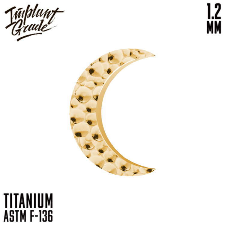 Накрутка Hammered Moon Implant Grade 1.2 мм титан 
