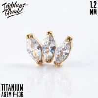 Накрутка NEW Marquise Implant Grade 1.2 мм титан