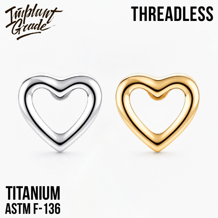 Топ Heart Symbol mini Безрезьбовой Implant Grade титан
