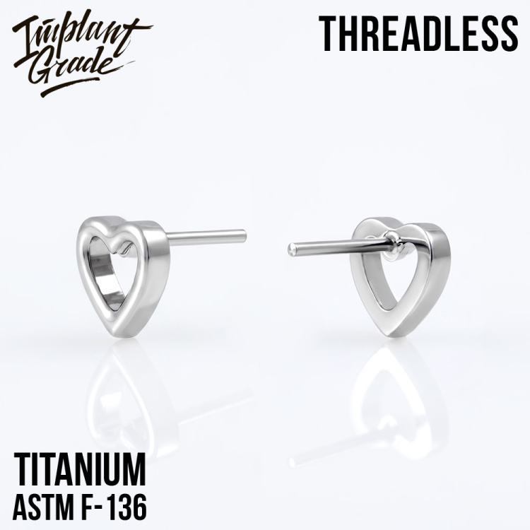 Топ Heart Symbol mini Безрезьбовой Implant Grade титан