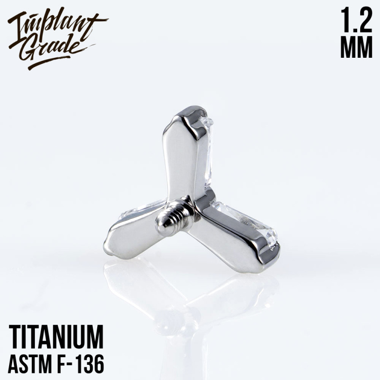 Накрутка Trefoil Implant Grade 1.2 мм титан