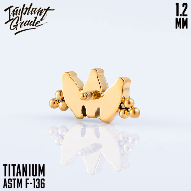 Накрутка NEW Bead Marquise Implant Grade 1.2 мм титан