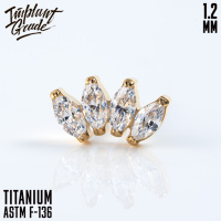 Накрутка 4K NEW Marquise Implant Grade 1.2 мм титан