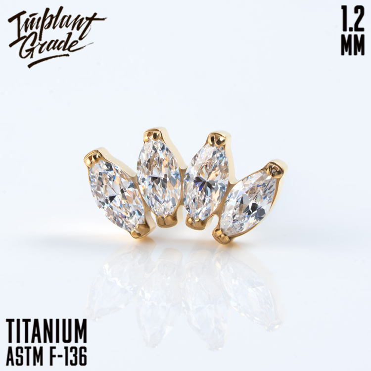 Накрутка 4K NEW Marquise Implant Grade 1.2 мм титан