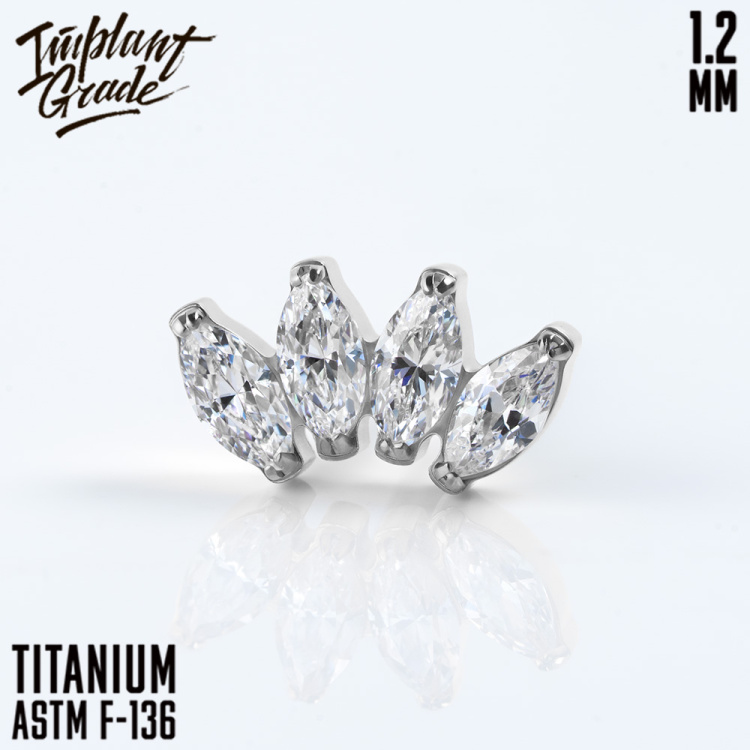 Накрутка 4K NEW Marquise Implant Grade 1.2 мм титан