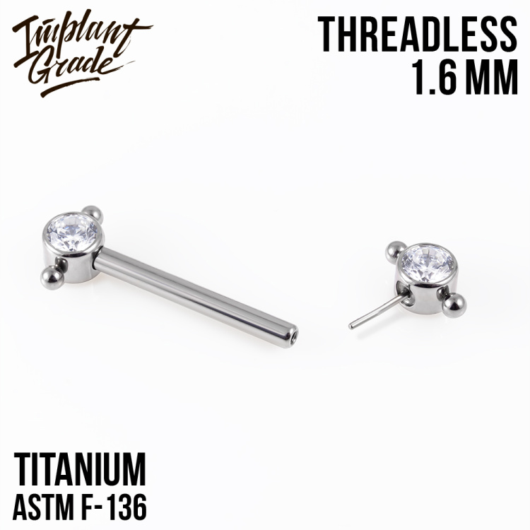 Штанга для груди Spark Безрезьбовая Implant Grade 1.6 мм титан Штанга для груди Spark Безрезьбовая Implant Grade 1.6 мм титан