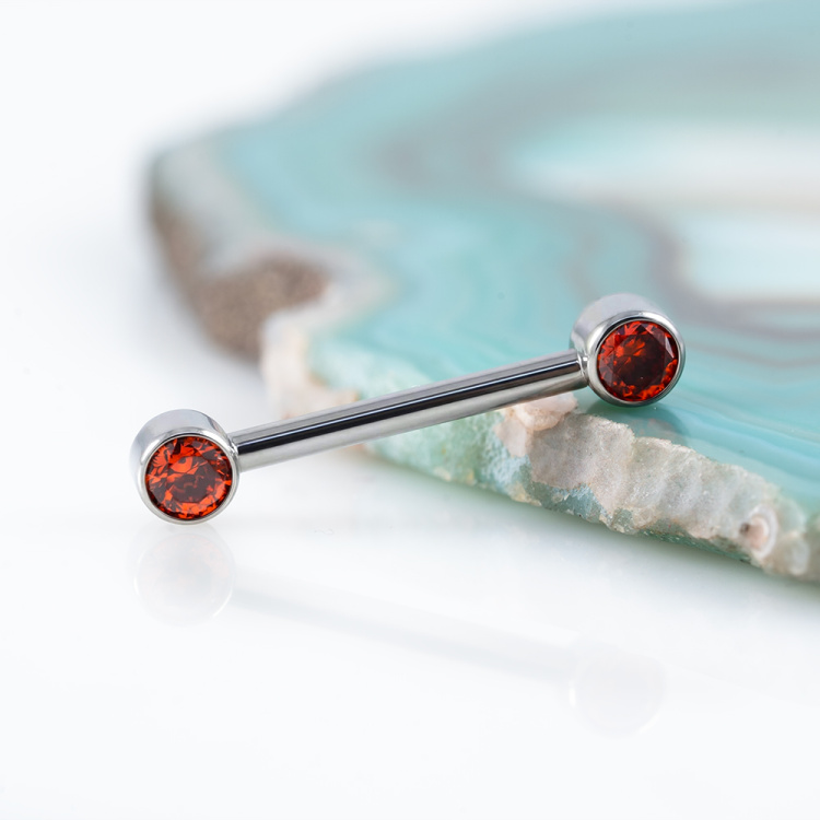 Штанга для груди Annie Orange Безрезьбовая 1.6 мм титан