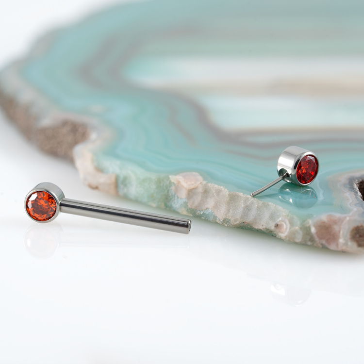 Штанга для груди Annie Orange Безрезьбовая 1.6 мм титан