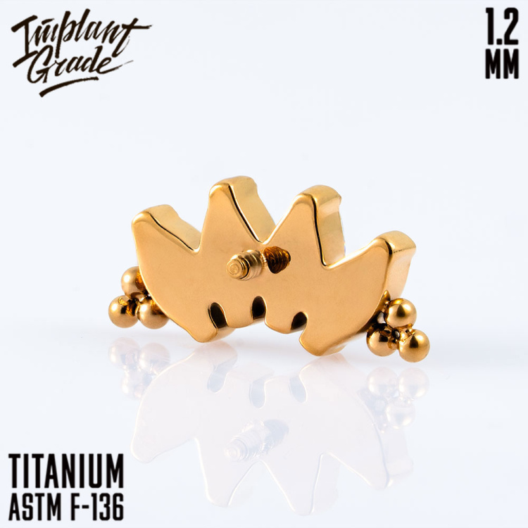 Накрутка NEW 4K Bead Marquise Implant Grade 1.2 мм титан