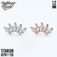 Накрутка 5K NEW Marquise Implant Grade 1.2 мм титан