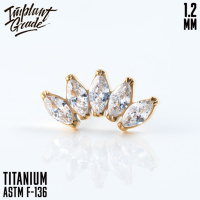 Накрутка 5K NEW Marquise Implant Grade 1.2 мм титан