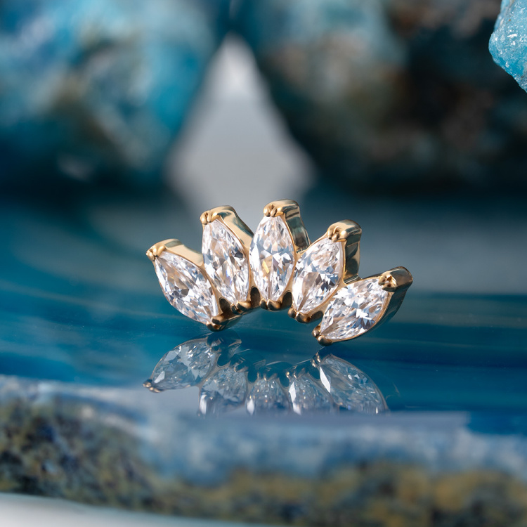 Накрутка 5K NEW Marquise Implant Grade 1.2 мм титан Накрутка 5K NEW Marquise Implant Grade 1.2 мм титан