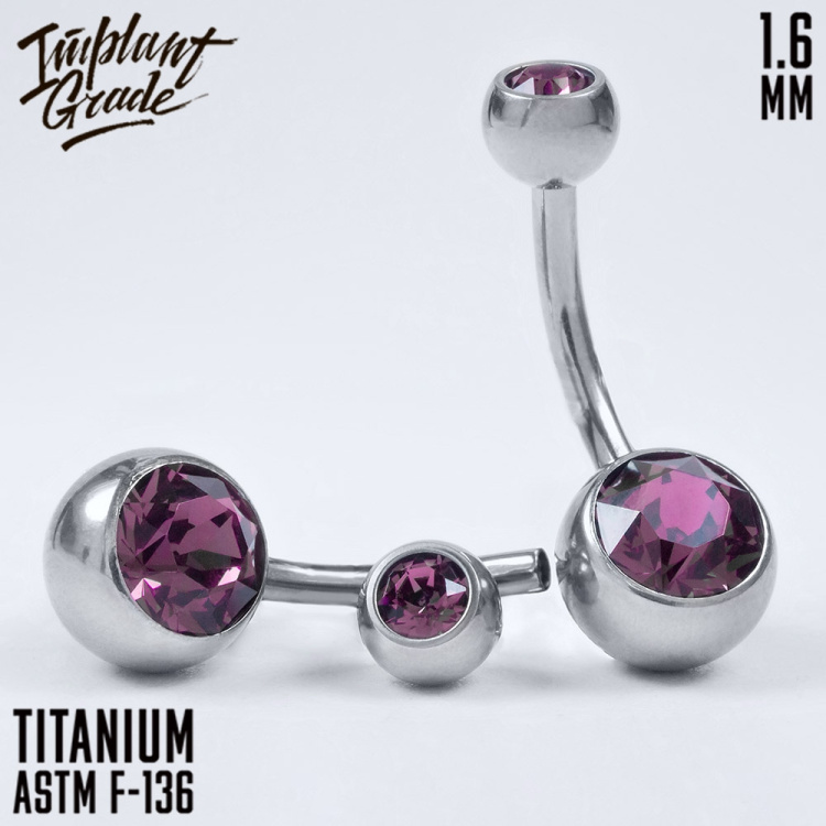 Банан 2 Gem Crystal Implant Grade 1.6 мм титан