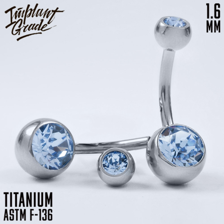 Банан 2 Gem Crystal Implant Grade 1.6 мм титан