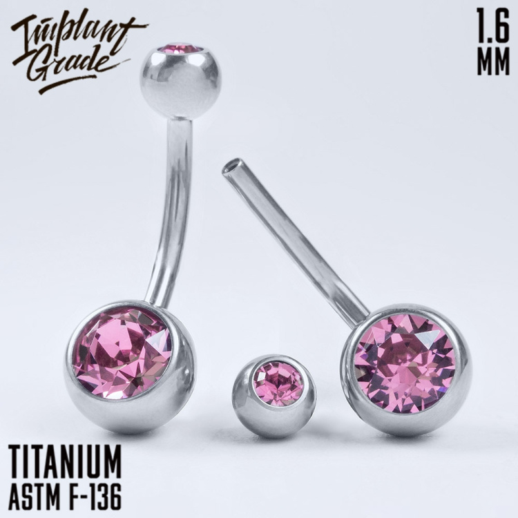 Банан 2 Gem Crystal Implant Grade 1.6 мм титан