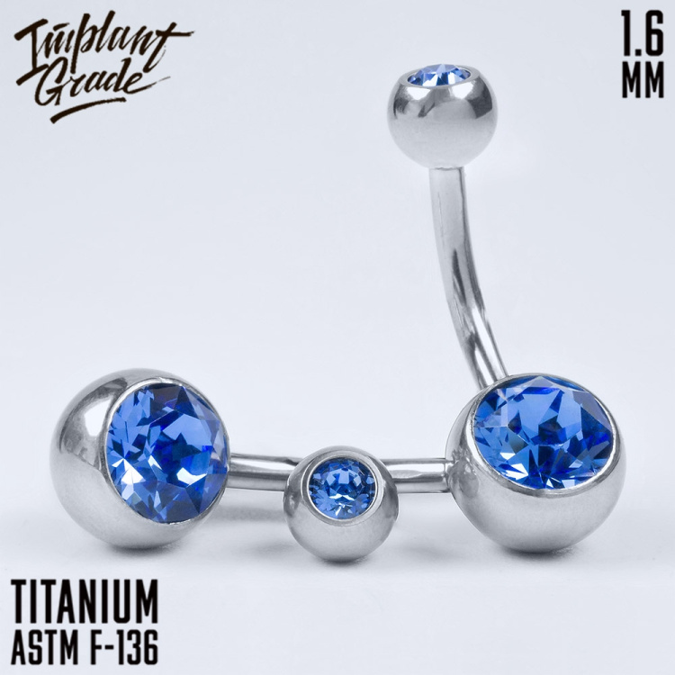 Банан 2 Gem Crystal Implant Grade 1.6 мм титан