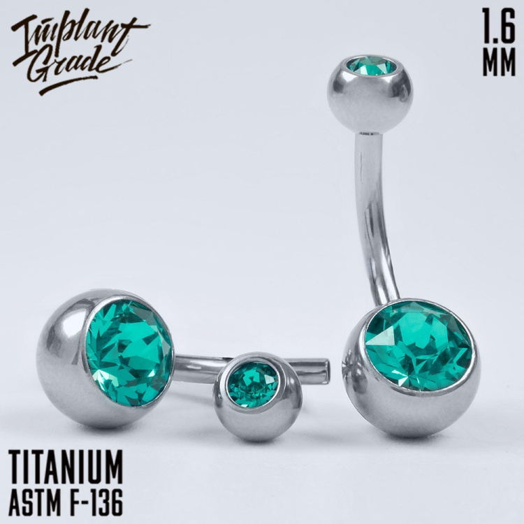 Банан 2 Gem Crystal Implant Grade 1.6 мм титан