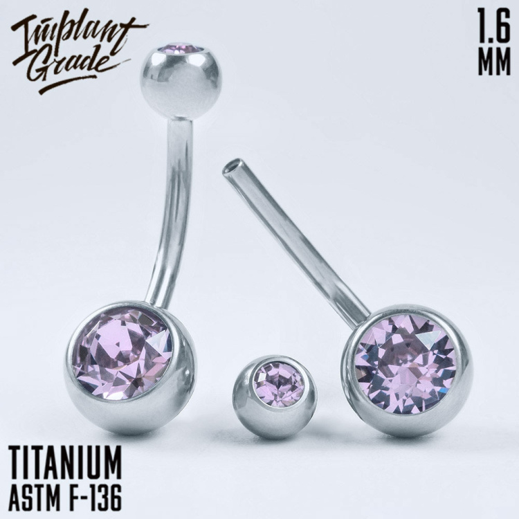 Банан 2 Gem Crystal Implant Grade 1.6 мм титан