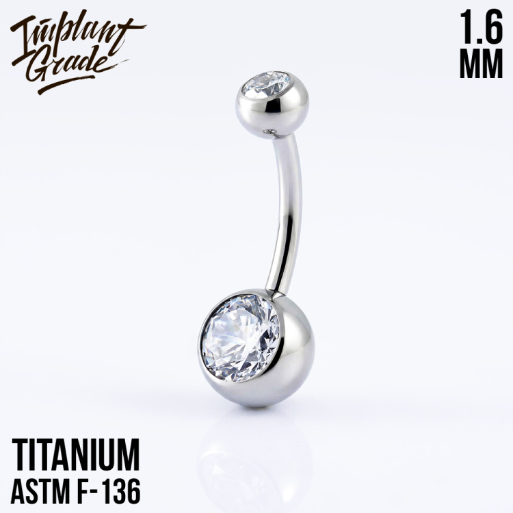 Банан 2 Gem Crystal Implant Grade 1.6 мм титан