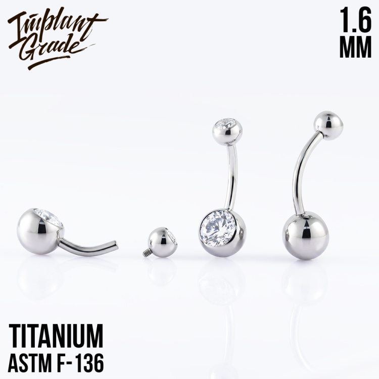 Банан 2 Gem Crystal Implant Grade 1.6 мм титан