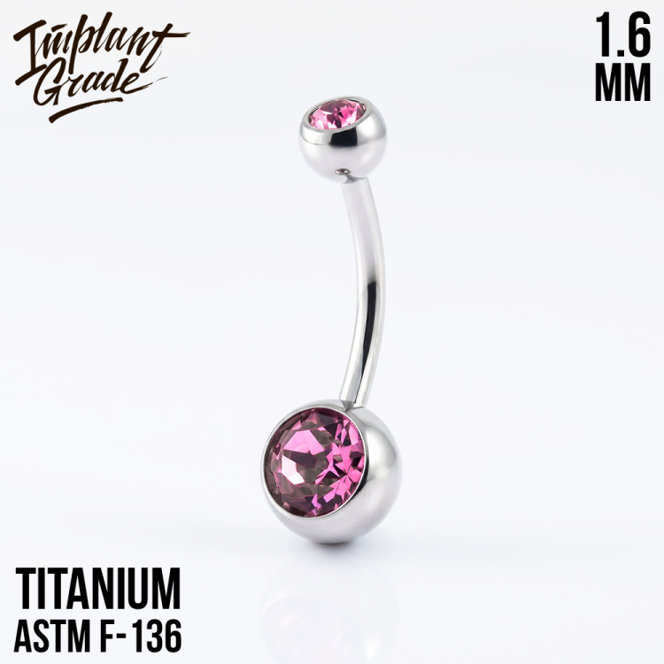 Банан 2 Gem Crystal Implant Grade 1.6 мм титан