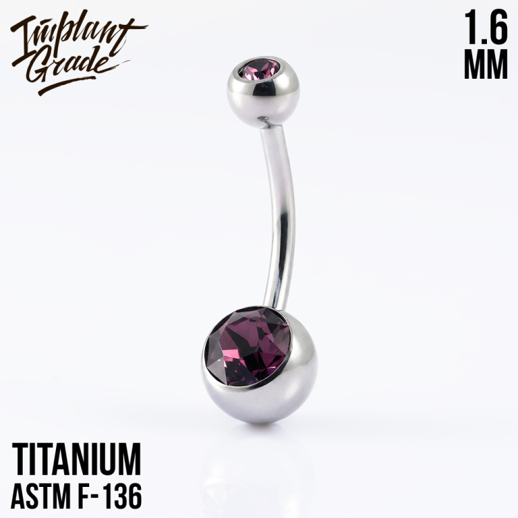 Банан 2 Gem Crystal Implant Grade 1.6 мм титан