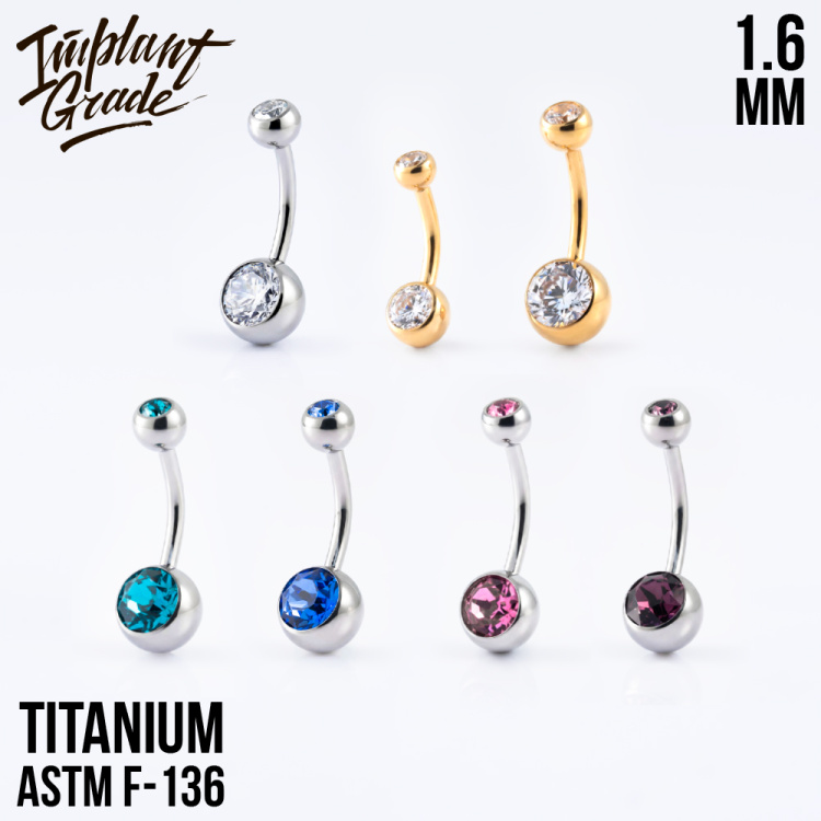 Банан 2 Gem Crystal Implant Grade 1.6 мм титан