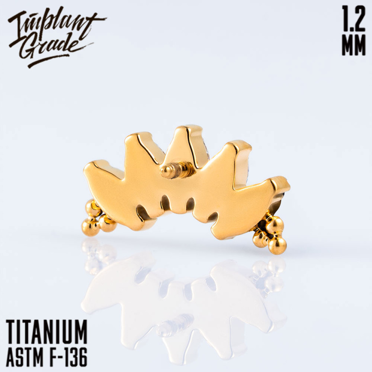 Накрутка NEW 5K Bead Marquise Implant Grade 1.2 мм титан