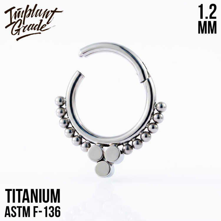 Кольцо-кликер Honey Implant Grade 1.2 мм титан