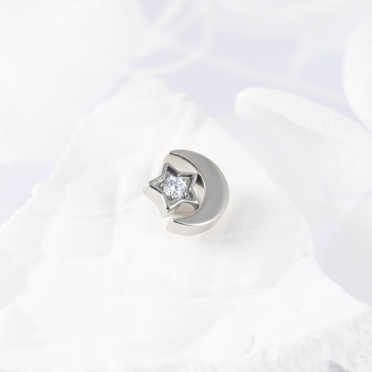 Накрутка Moon Star Crystal Implant Grade 1.6 мм титан