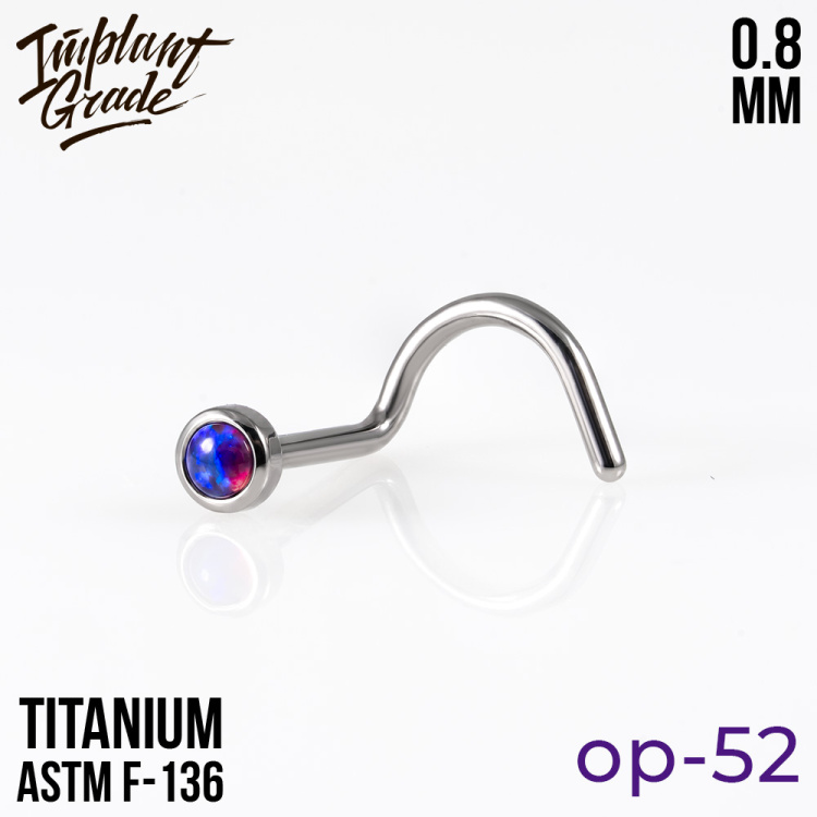 Нострил Opal mini Implant Grade 0.8 мм титан
